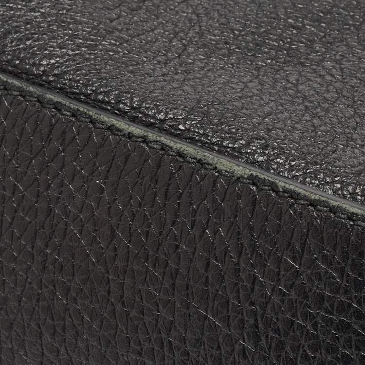 Pre Owned Dolce & Gabbana Black Leather Large Soft Miss Sicily Top Handle Bag