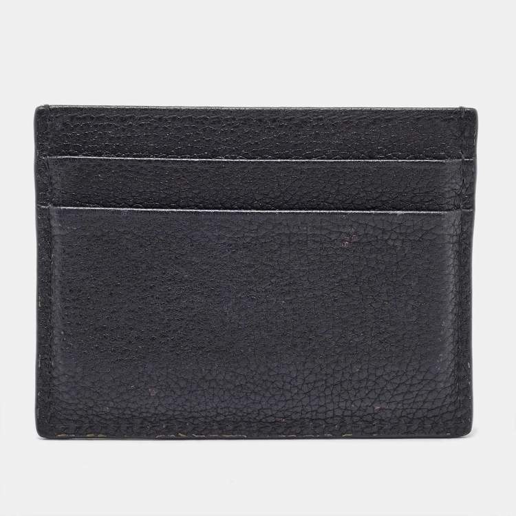 Pre Owned Dolce & Gabbana Black Leather Card Case
