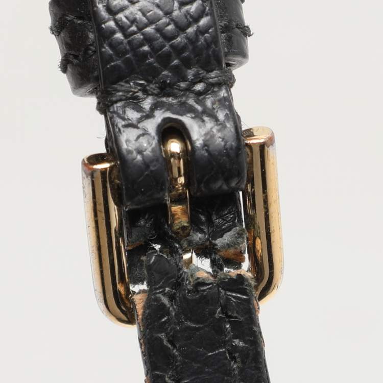 Pre Owned Dolce & Gabbana Black Leather Miss Sicily Tote