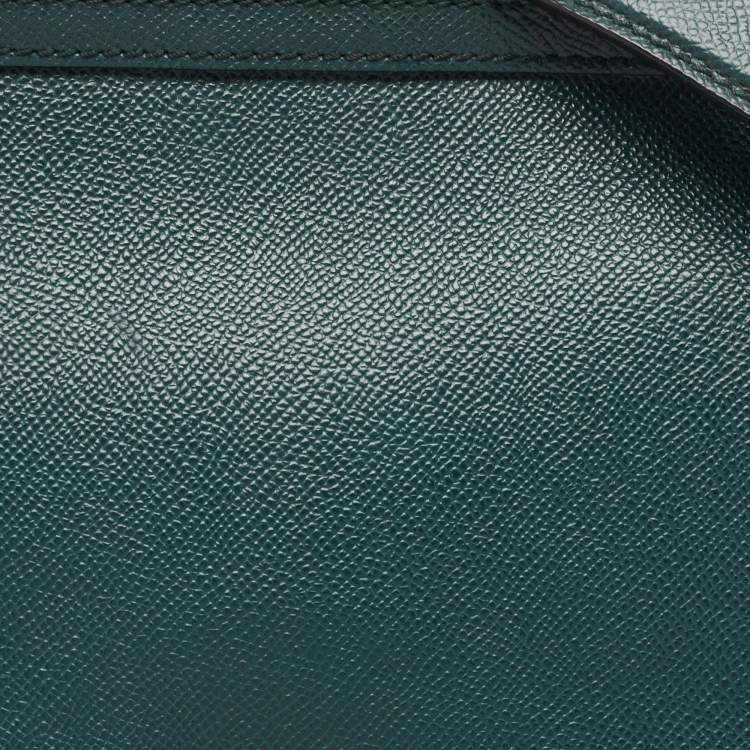 Pre Owned Dolce & Gabbana Green Leather Large Miss Sicily Top Handle Bag