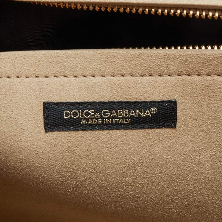 Pre Owned Dolce & Gabbana Black Leather Large Soft Miss Sicily Top Handle Bag