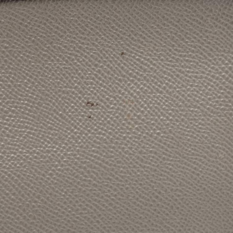 Pre Owned Dolce & Gabbana Grey Leather Medium Miss Sicily Top Handle Bag