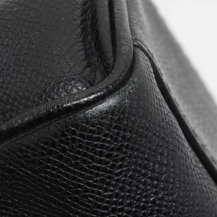 Pre Owned Dolce & Gabbana Black Leather Miss Sicily Chain Top Handle Bag