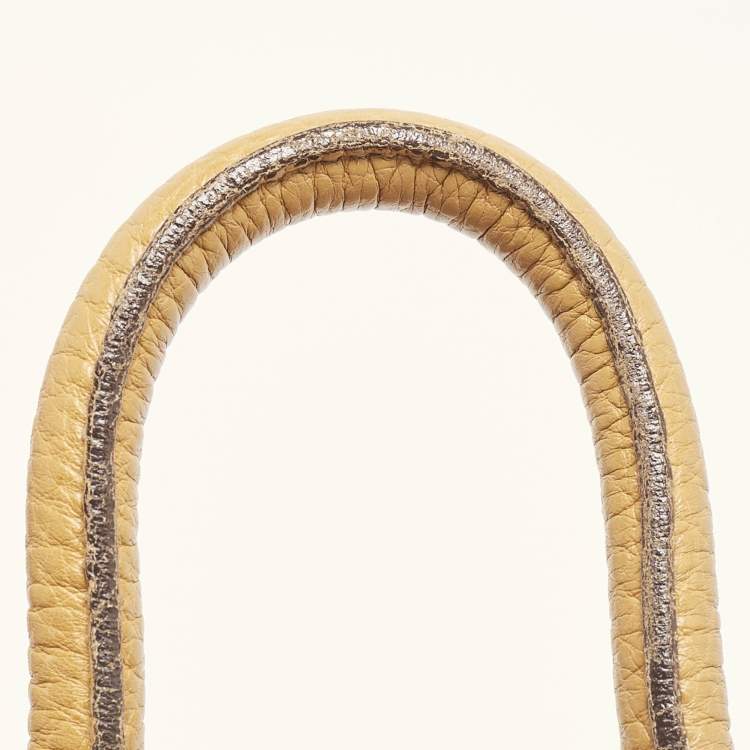Pre Owned Dolce & Gabbana Tan Leather Tassel Satchel