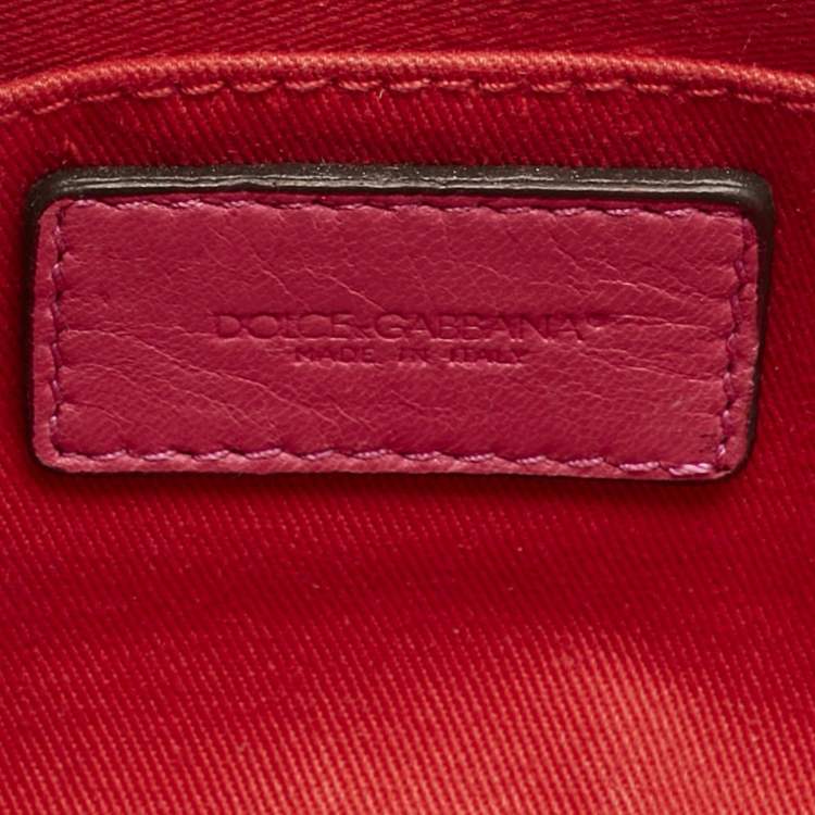 Pre Owned Dolce & Gabbana Red Patent Leather Miss Easy Way Wristlet Clutch
