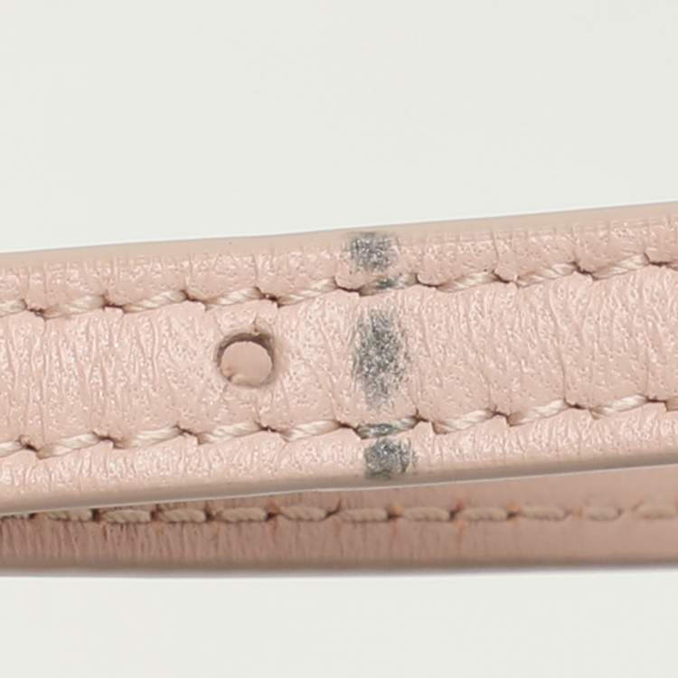 Pre Owned Dolce & Gabbana Nude Pink Quilted Leather Mini Miss Sicily Top Handle Bag
