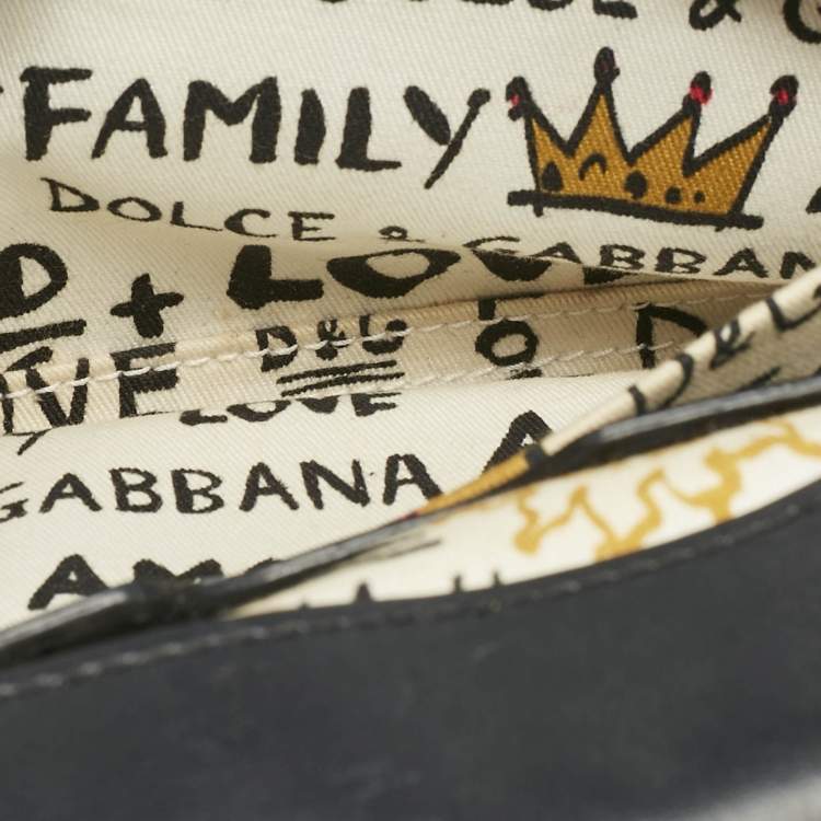 Pre Owned Dolce & Gabbana Black Neoprene Small Miss Sicily Top Handle Bag