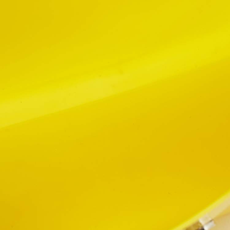 Pre Owned Dolce & Gabbana Yellow Rubber Miss Sicily Top Handle Bag