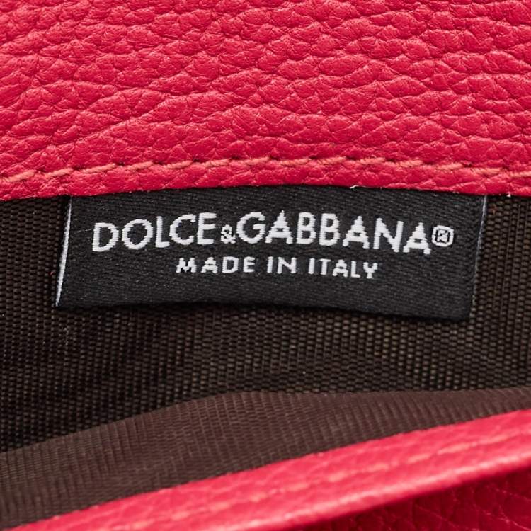 Pre Owned Dolce & Gabbana Multicolor Leather Miss Sicily Von Wallet on Chain