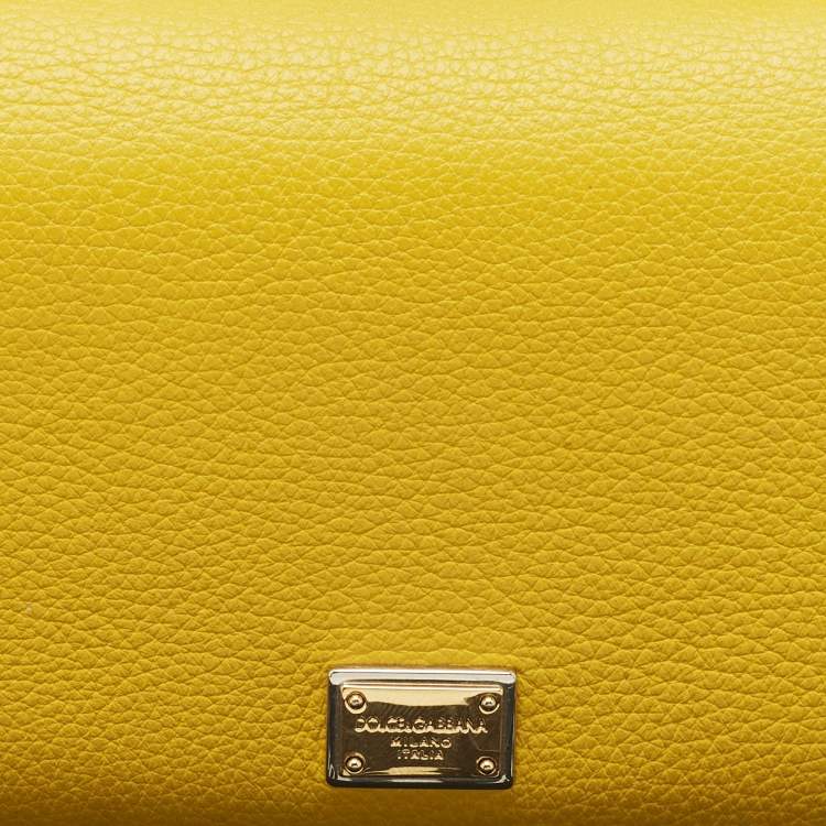 Pre Owned Dolce & Gabbana Multicolor Leather Miss Sicily Von Wallet on Chain