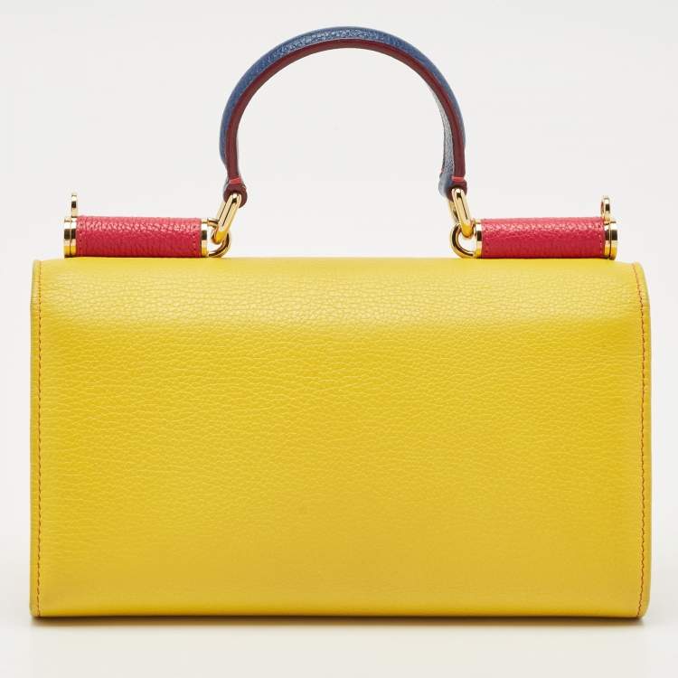 Pre Owned Dolce & Gabbana Multicolor Leather Miss Sicily Von Wallet on Chain