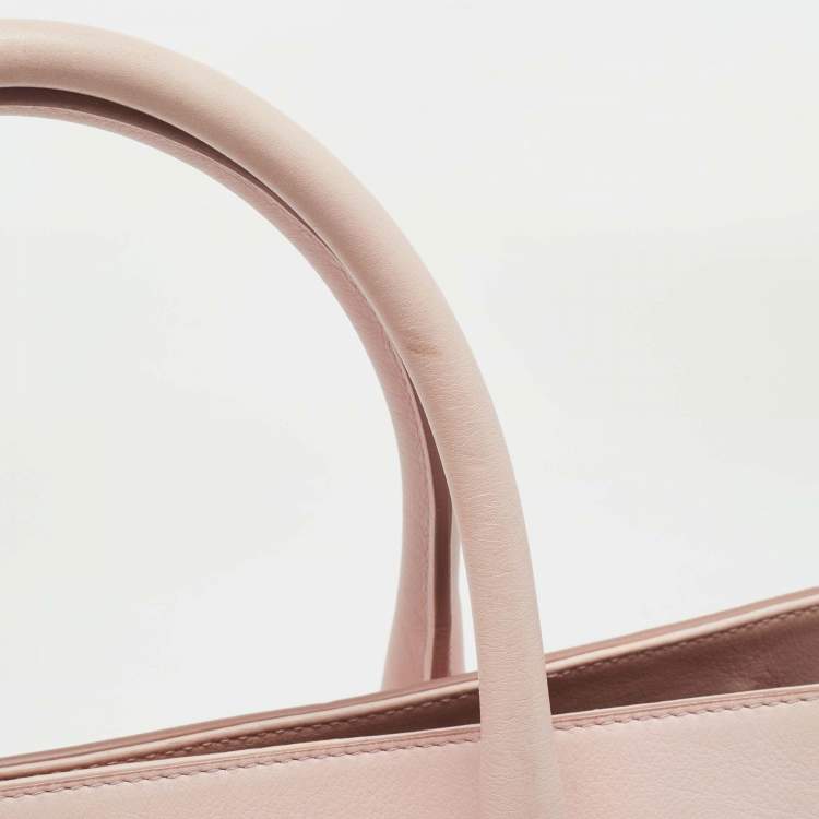 Pre Owned Dolce & Gabbana Pink Leather Miss Alma Bucket Tote