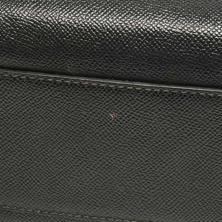 Pre Owned Dolce & Gabbana Black Leather Medium Miss Sicily Top Handle Bag