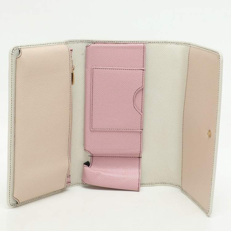 Pre Owned Dolce & Gabbana Multicolor Leather Sicily Lipstick Wallet on Chain