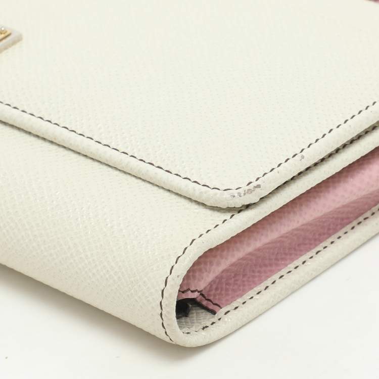Pre Owned Dolce & Gabbana Multicolor Leather Sicily Lipstick Wallet on Chain
