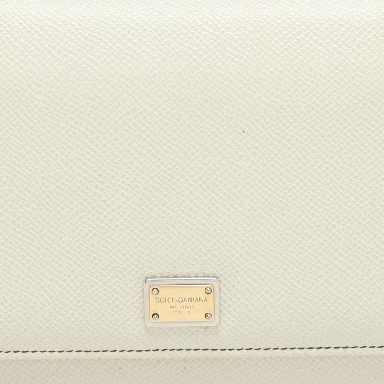 Pre Owned Dolce & Gabbana Multicolor Leather Sicily Lipstick Wallet on Chain