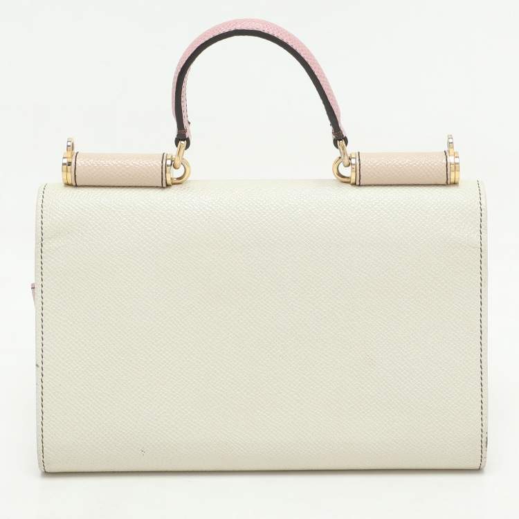 Pre Owned Dolce & Gabbana Multicolor Leather Sicily Lipstick Wallet on Chain