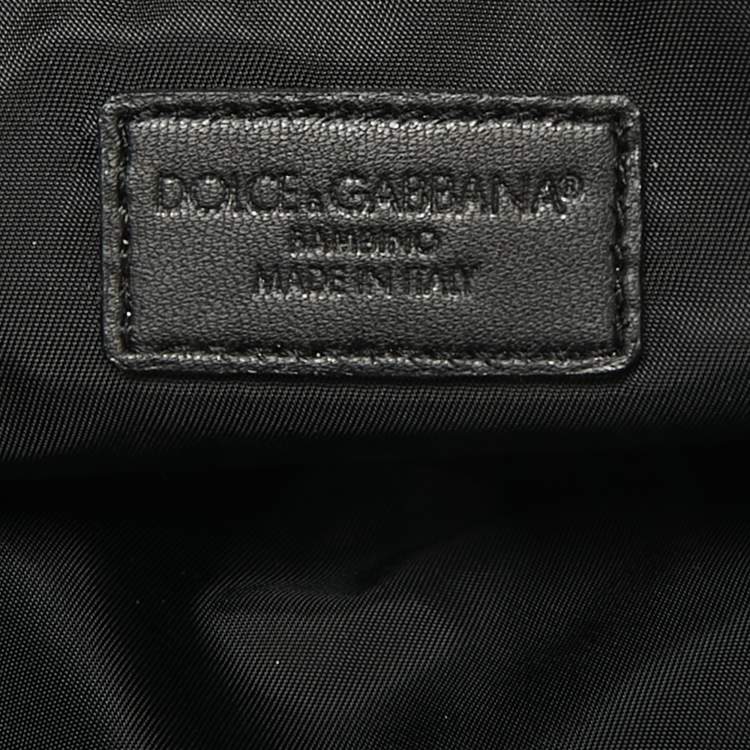 Pre Owned Dolce & Gabbana Bambino Navy Blue Neoprene Logo Belt Bag