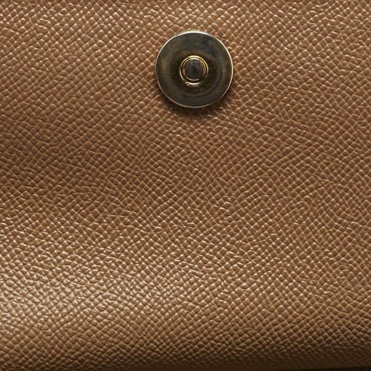 Pre Owned Dolce & Gabbana Brown Leather Small Miss Sicily Top Handle Bag