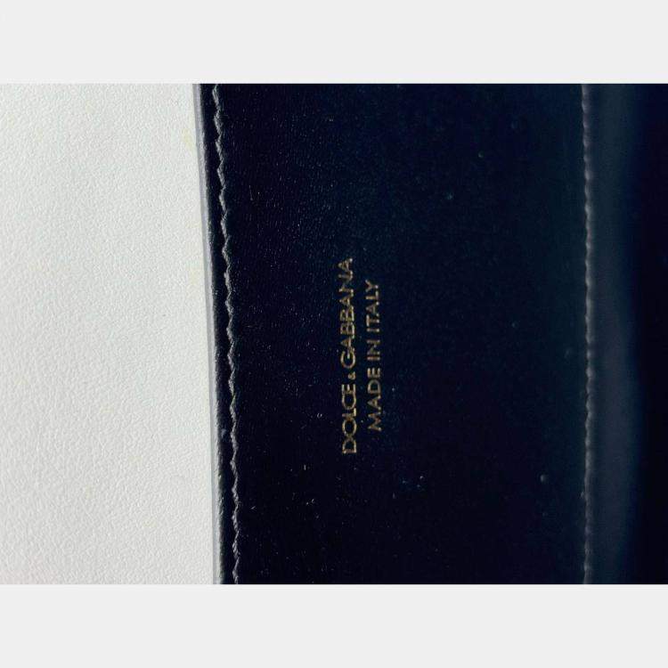 Pre Owned Dolce & Gabbana White Amore Leather DG Amore Bag