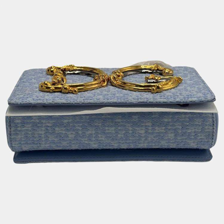 Pre Owned Dolce & Gabbana DG Girls in Light Blue Shoulder Bag