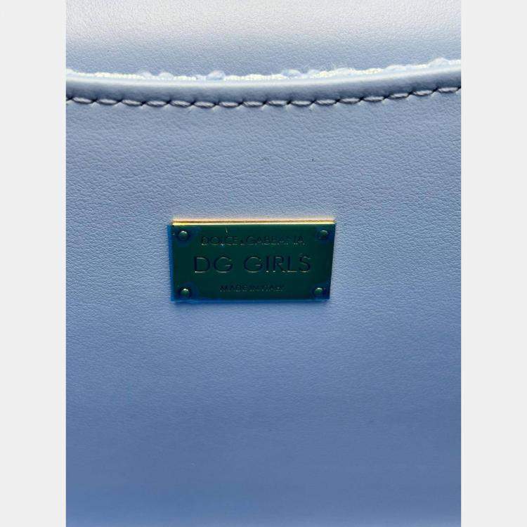 Pre Owned Dolce & Gabbana DG Girls in Light Blue Shoulder Bag