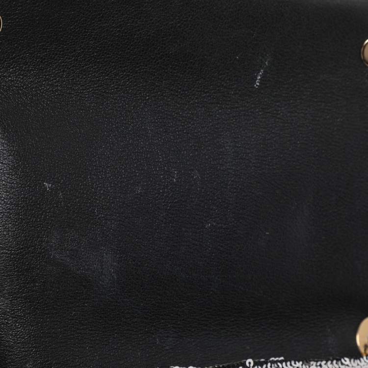 Pre Owned Dolce & Gabbana Silver Sequins Miss Charles Shoulder Bag