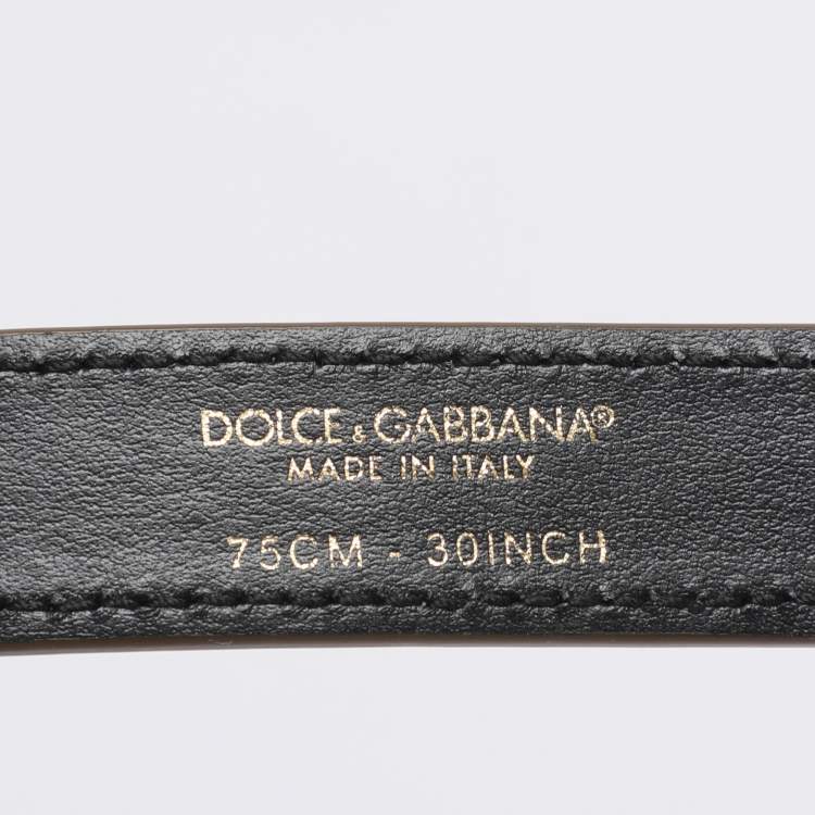 Pre Owned Dolce & Gabbana Gold Leather Devotion Belt Bag