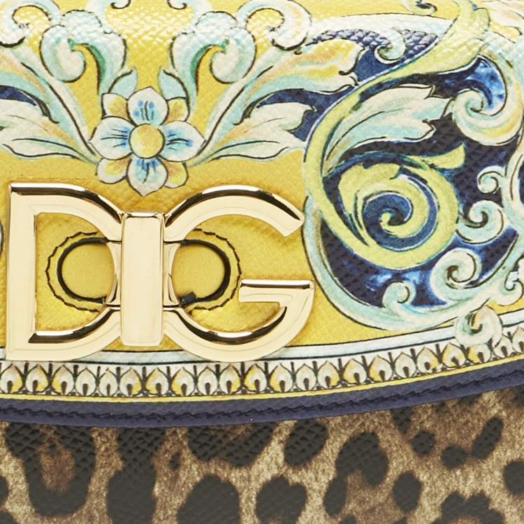 Pre Owned Dolce & Gabbana Multicolor Majolica Print Coated Canvas DG Continental Wallet