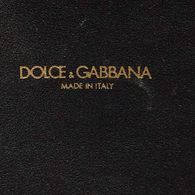 Pre Owned Dolce & Gabbana Metallic Grey Leather Devotion Belt Bag
