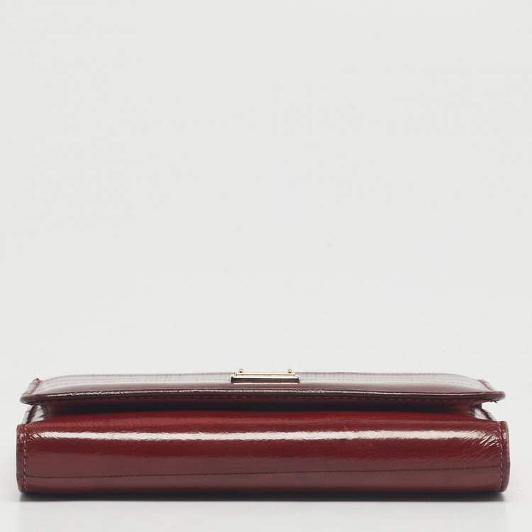 Pre Owned Dolce & Gabbana Multicolor Eel Leather Miss Sicily Von Wallet On Chain