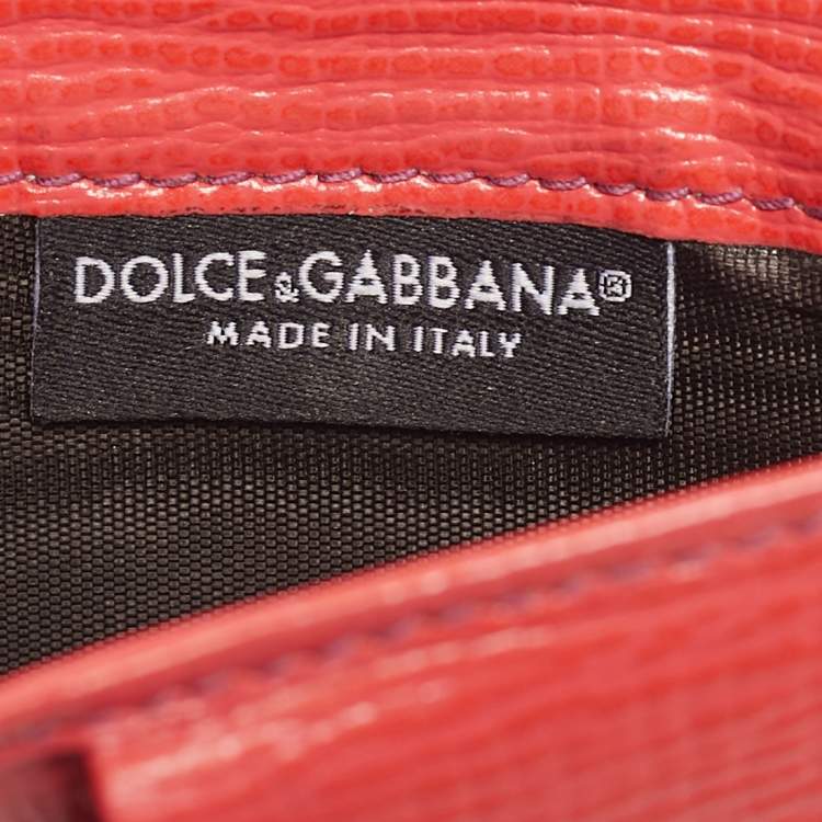 Pre Owned Dolce & Gabbana Multicolor Eel Leather Miss Sicily Von Wallet On Chain