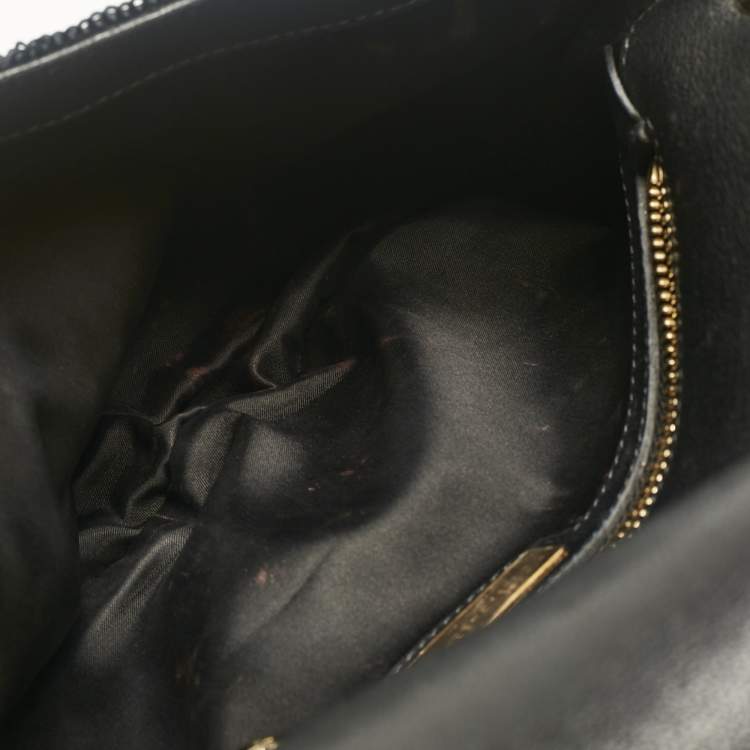 Pre Owned Dolce & Gabbana Black Sequins Miss Charles Shoulder Bag
