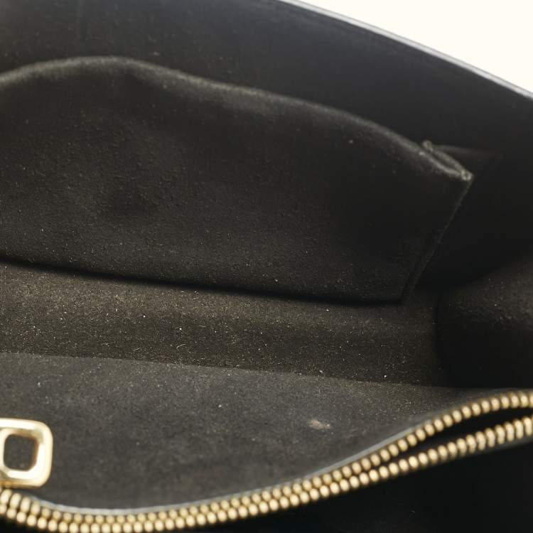 Pre Owned Dolce & Gabbana Black Leather Small Rosalia Shoulder Bag