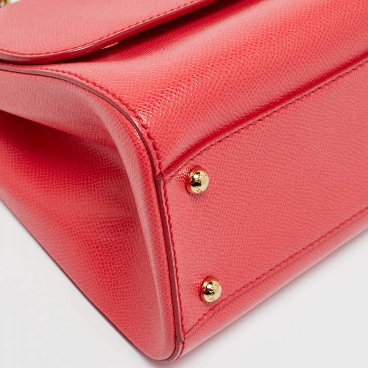 Pre Owned حقيبة يد علوية دولتشي أند غابانا ميس سيزيلي متوسطة قماش مطلي بطبعة فهد أخضر/أسود