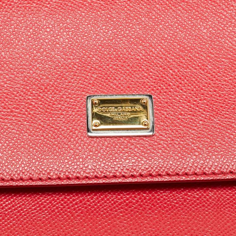 Pre Owned حقيبة يد علوية دولتشي أند غابانا ميس سيزيلي متوسطة قماش مطلي بطبعة فهد أخضر/أسود