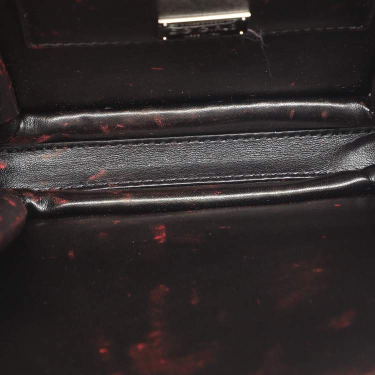 Pre Owned Dolce & Gabbana Black Leather DG Girls Crossbody Bag