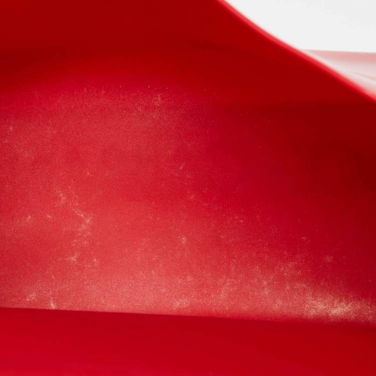 Pre Owned حقيبة دولتشي & غابانا ميس سيسيلي مطاط أحمر بيد علوية