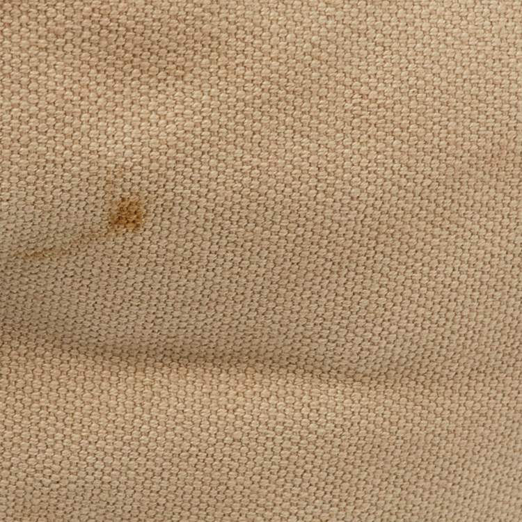 Pre Owned Dolce & Gabbana Beige/Brown Canvas and Leather Miss Pocket Tote