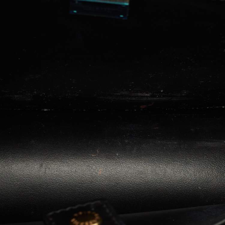 Pre Owned Dolce & Gabbana Black Patent Leather DG Logo Crossbody Bag