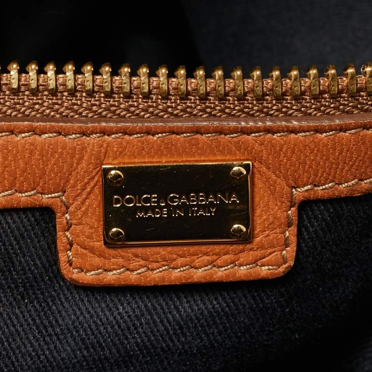 مملوكة مسبقًا Dolce & Gabbana Multicolor Floral Canvas and Leather Tote