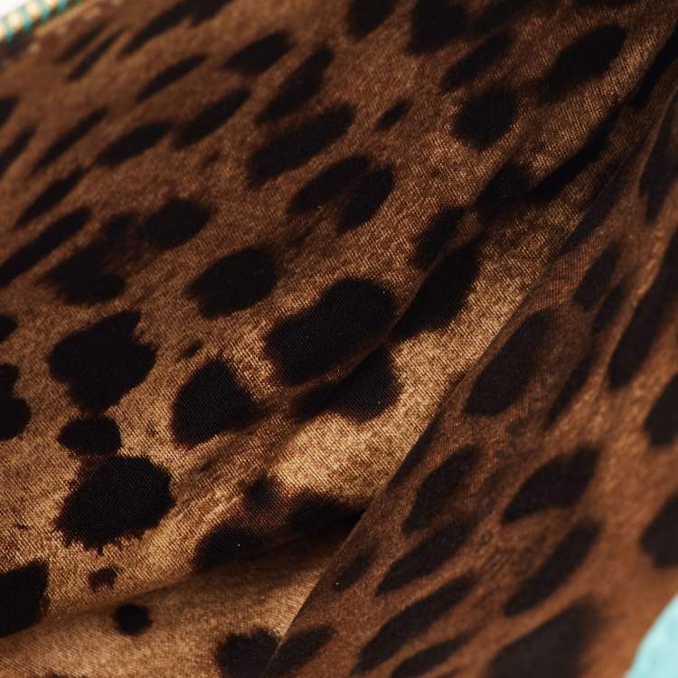 مملوكة مسبقًا حقيبة دولتشي أند غابانا مس سيسيلي كبيرة يد علوية جلد أزرق أكوا