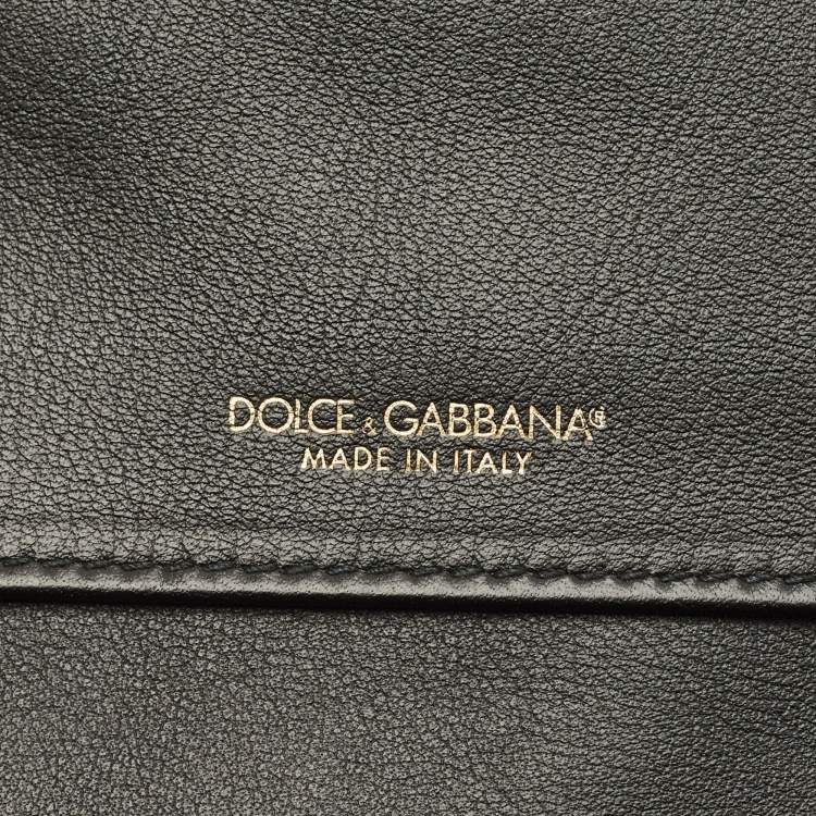 Pre Owned Dolce & Gabbana Yellow Patent Leather Flap Continental Wallet