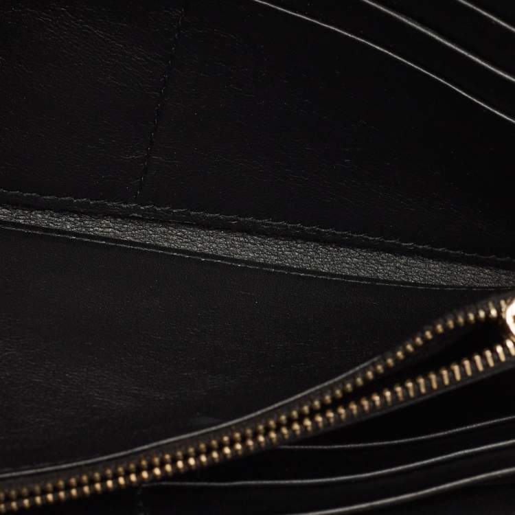 Pre Owned Dolce & Gabbana Yellow Patent Leather Flap Continental Wallet