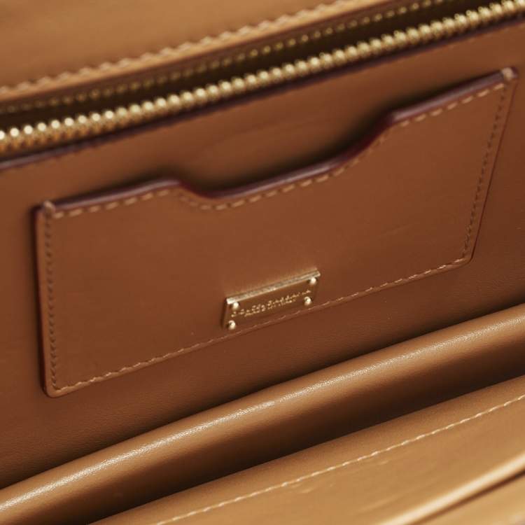 Pre Owned Dolce & Gabbana Lucia Multicolor Crocodile, Python and Leather Shoulder Bag