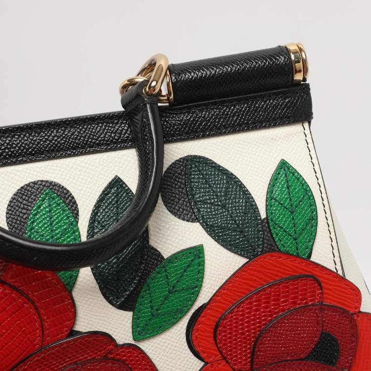 Pre Owned حقيبة دولتشي أند غابانا ميس سيسيلي متوسطة يد علوية جلد أحمر