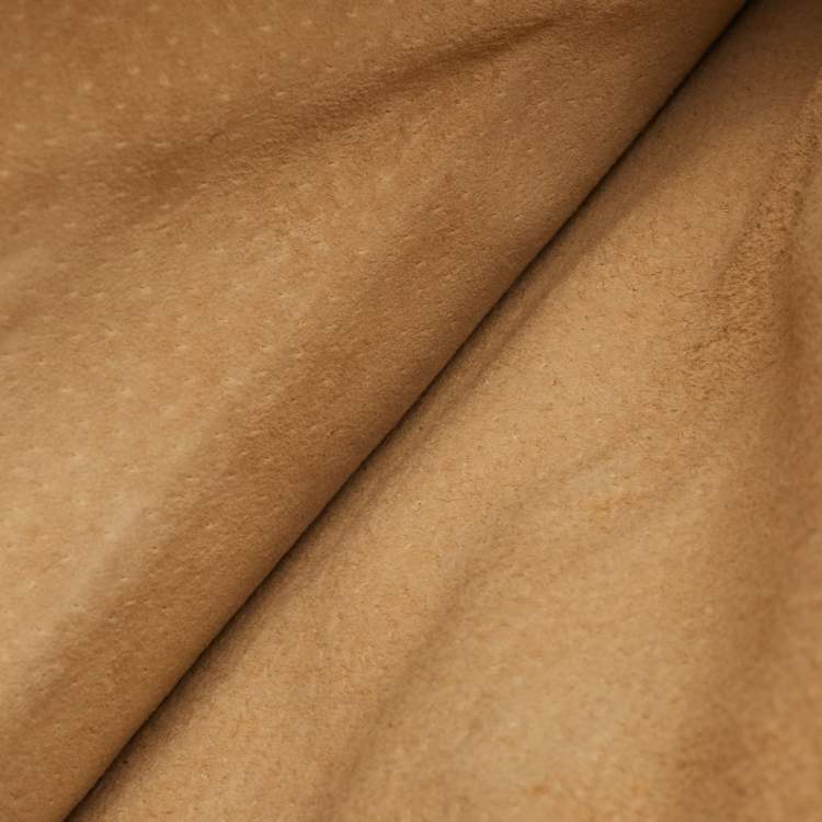 Pre Owned Dolce & Gabbana Vintage Boho Chic Cream/Brown Suede Flap Shoulder Bag