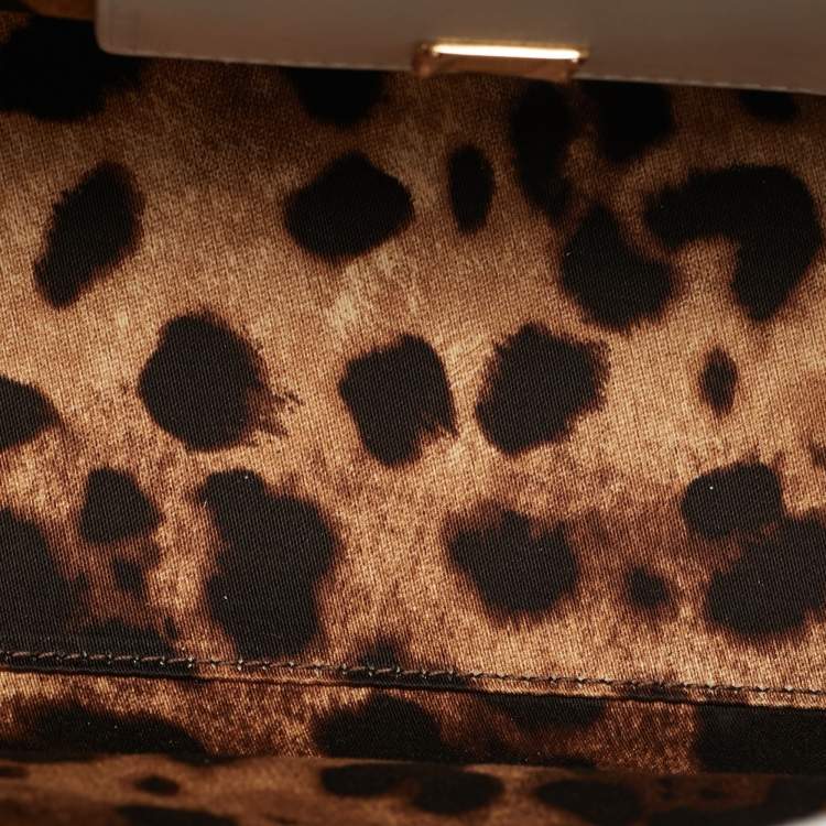 Pre Owned Dolce & Gabbana Lucia Small White Leather Top Handle Bag