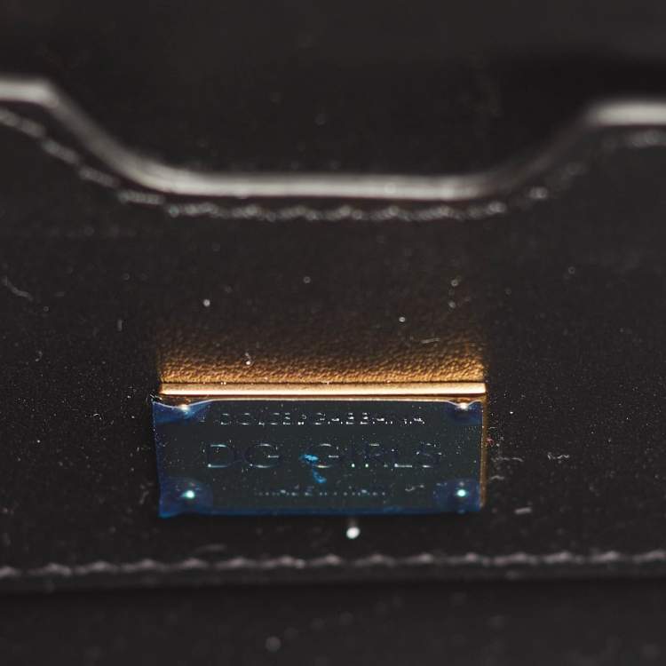 Pre Owned Dolce & Gabbana DG Girls Black Leather Tote