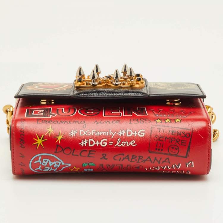 Pre Owned Dolce & Gabbana DG Millennials Multicolor Leather Shoulder Bag